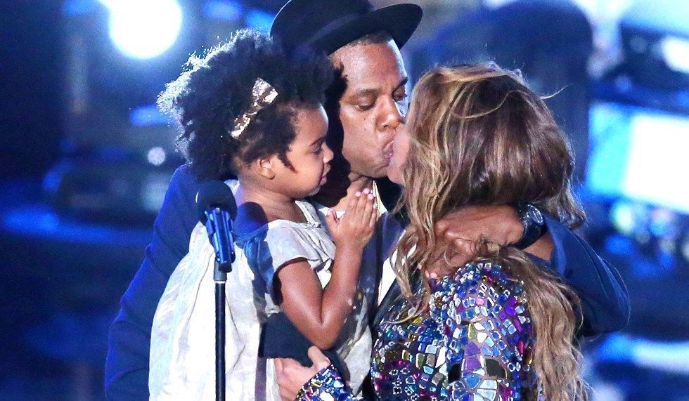 Bacio tra Beyonce e Jay-Z