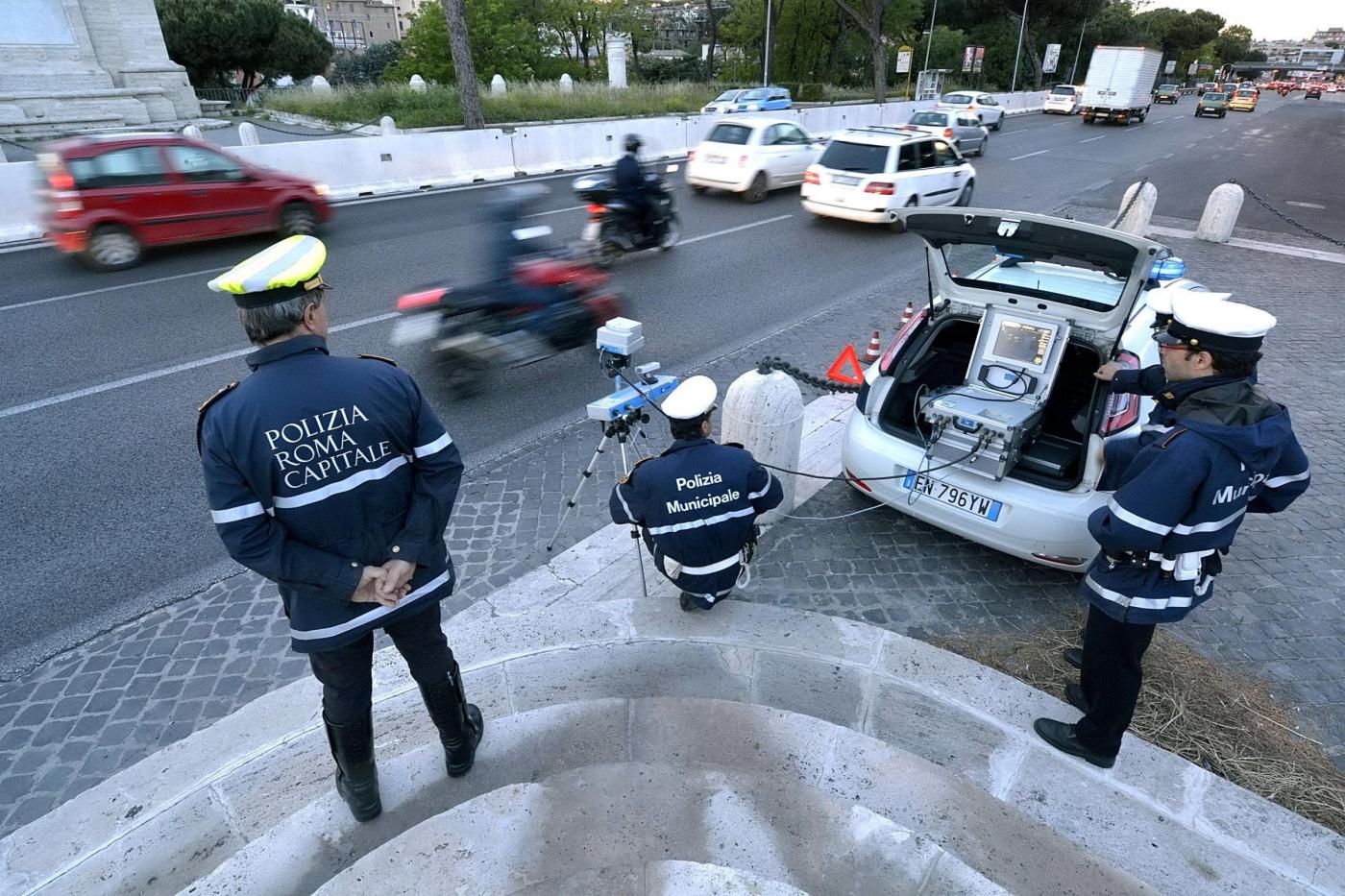 Roma, Polizia autovelox