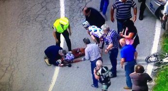 Domenico Pozzovivo: caduta drammatica al Giro 2015