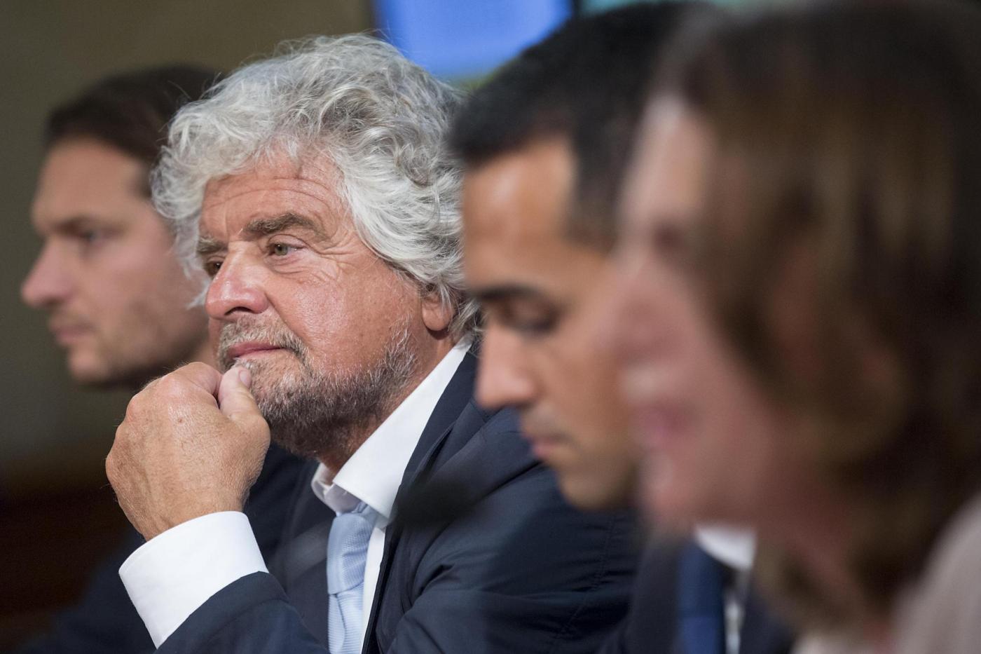 M5S Conferenza stampa di Beppe Grillo