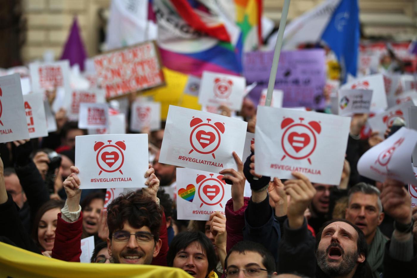 Manifestazione per i diritti civili #svegliatiitalia