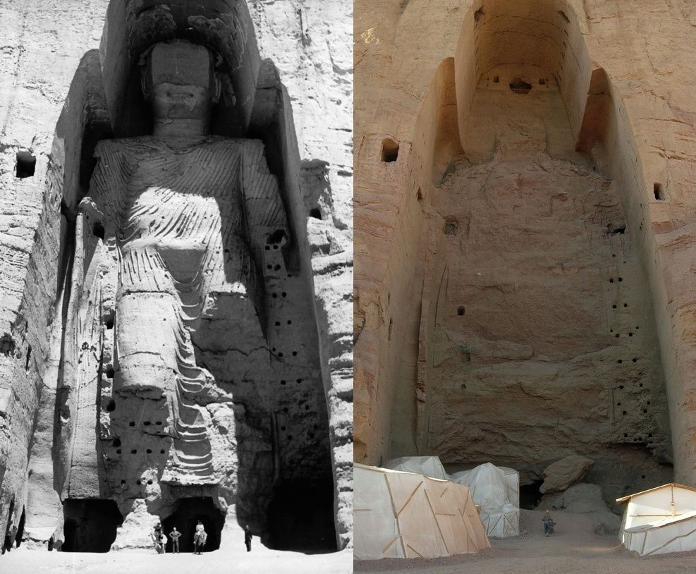 Buddha di Bamiyan, prima e dopo