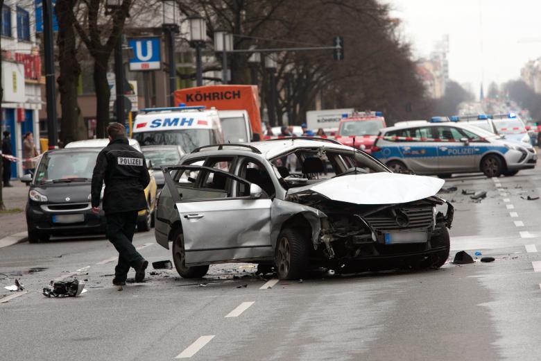 L'auto esplosa a Berlino