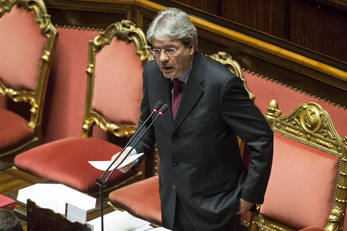 Senato Informativa del ministro degli Esteri Gentiloni sul caso Regeni