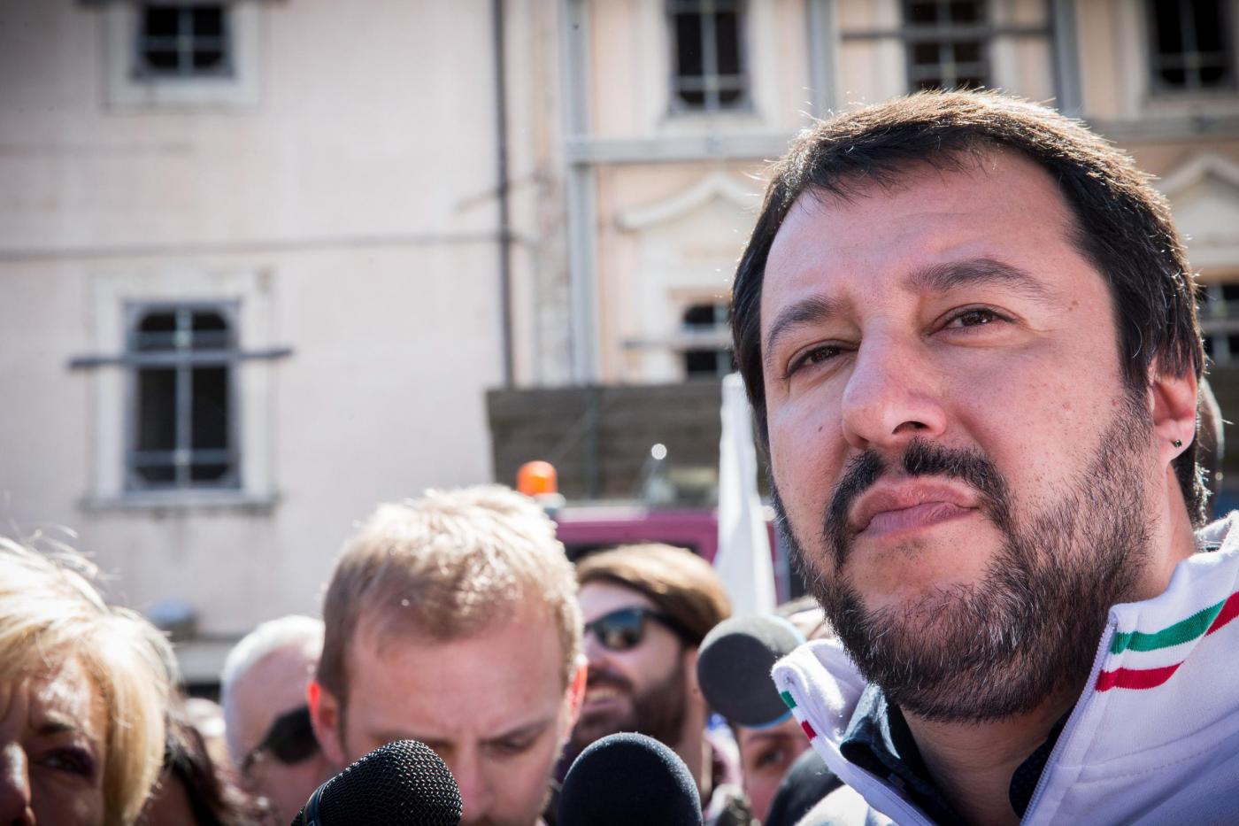 Matteo Salvini a L'Aquila