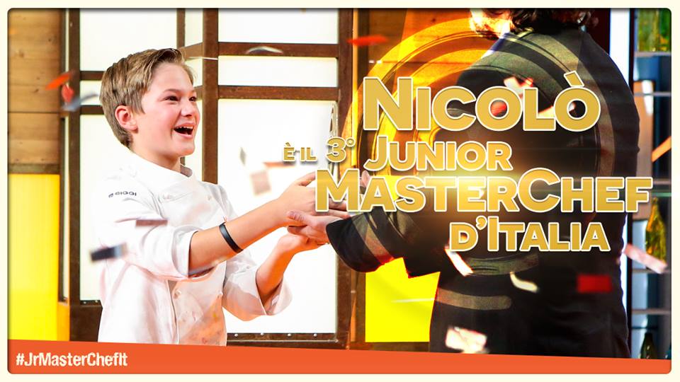 Nicolò vincitore Junior MasterChef Italia, terza edizione