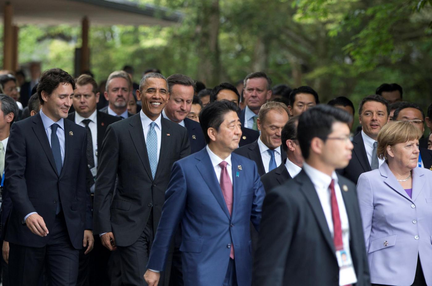 G7 Giappone Abe incontra i leader al tempio di Ise