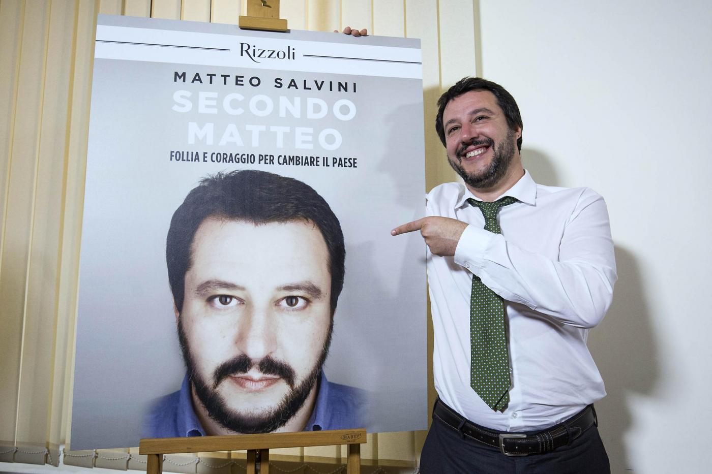 Matteo Salvini presenta il suo libro "Secondo Matteo"