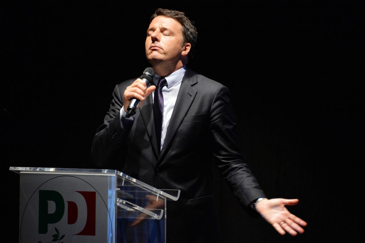 Matteo Renzi a Milano per la campagna di sindaco di Giuseppe Sala