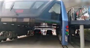 Il tram che passa sopra al traffico è realtà