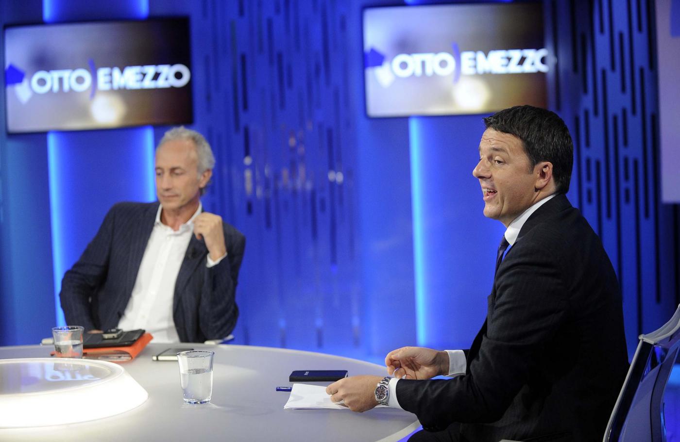 Matteo Renzi ospite di Otto e Mezzo