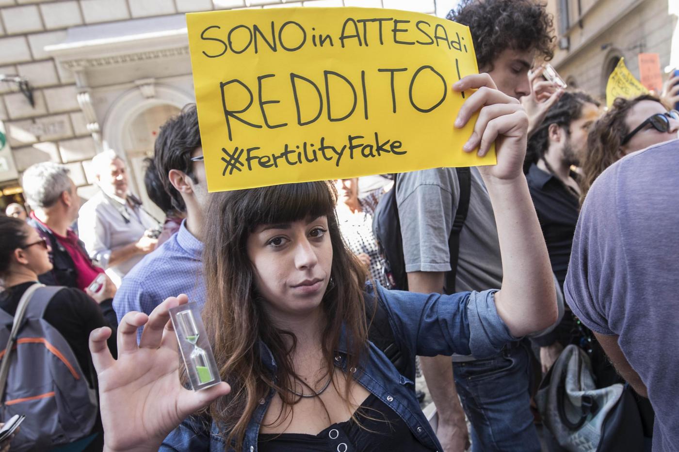 Roma, protesta contro il Fertility Day