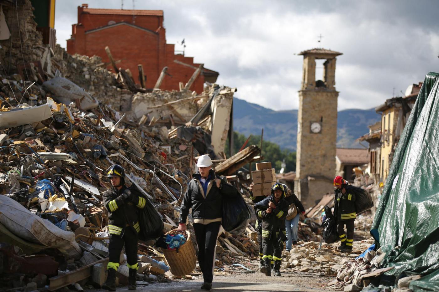 Amatrice dopo il terremoto del 24 agosto