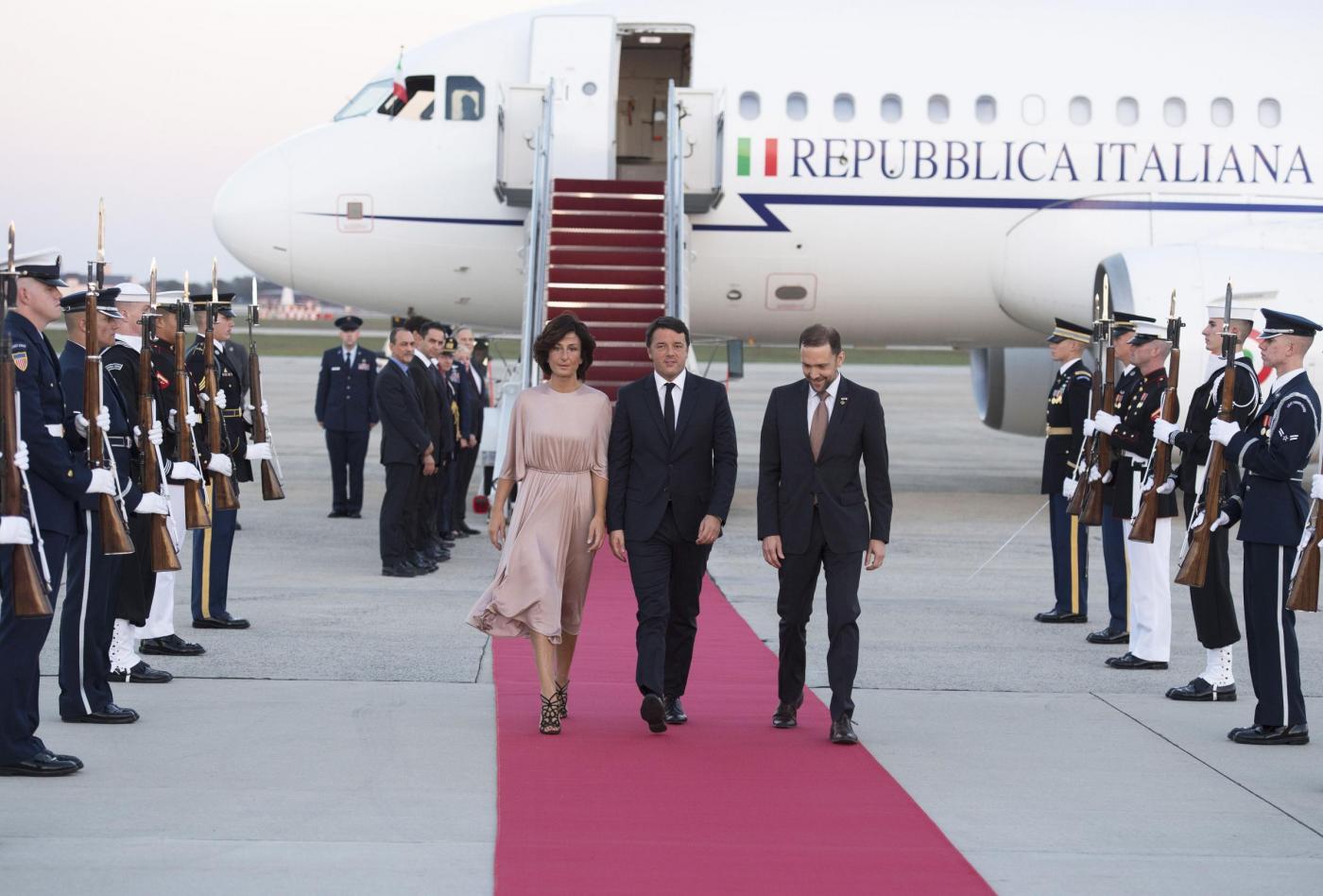 Matteo Renzi arriva a Washington