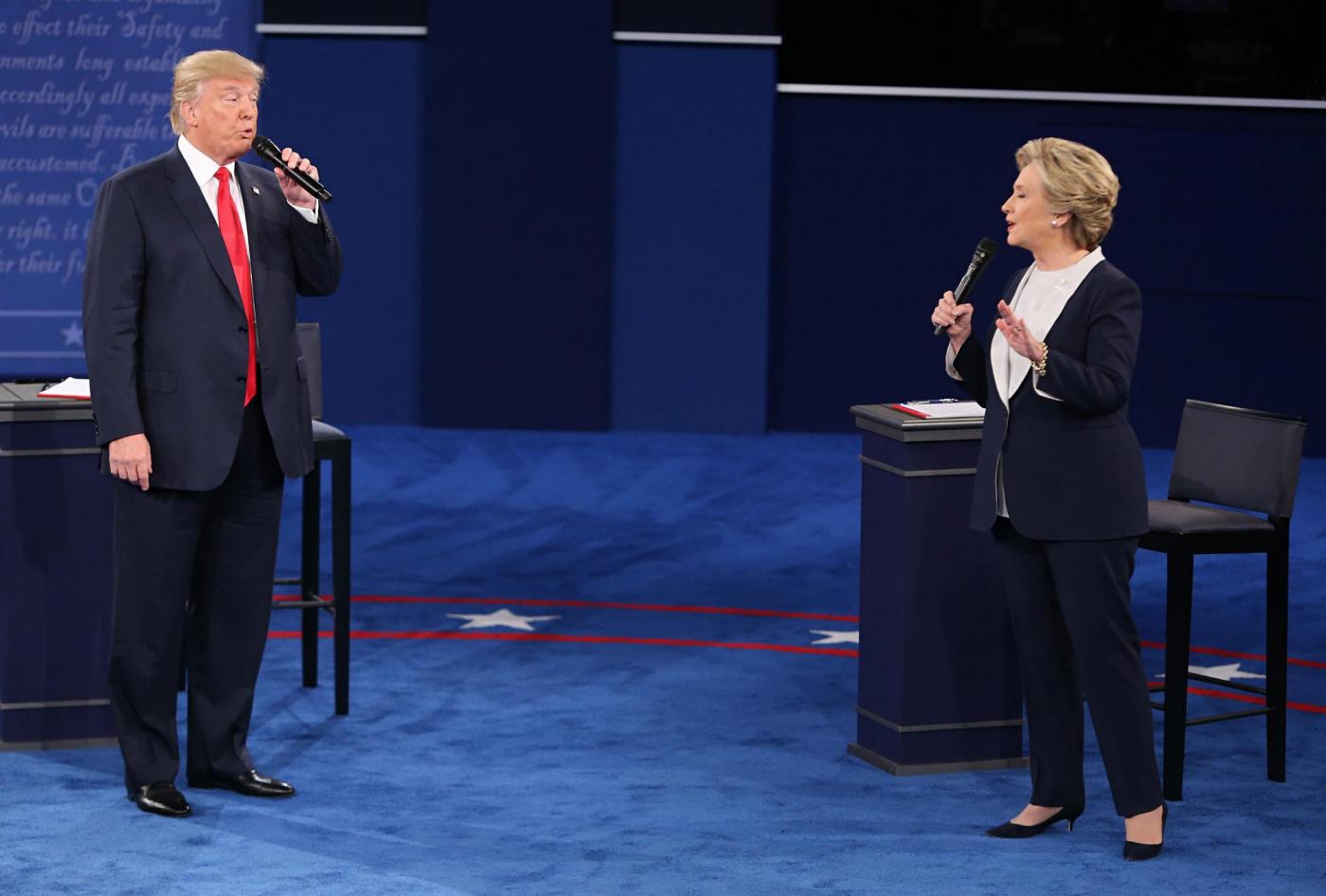 Secondo Dibattito per le presidenziali Usa tra Hillary Clinton e Donald Trump