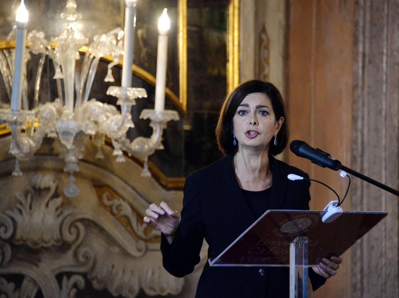 Laura Boldrini a Venezia un anno dopo la morte di Valeria Solesin
