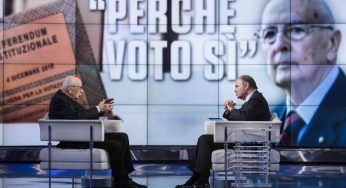 Referendum costituzionale, Napolitano a Porta a Porta: “Voterò Sì”
