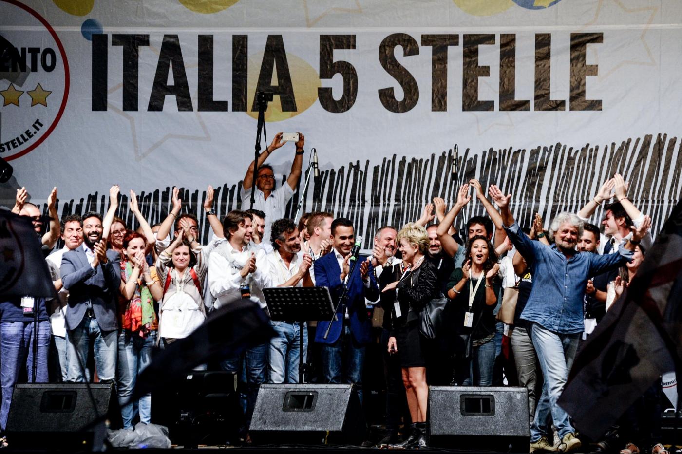 Grillo chiude la prima giornata della festa nazionale del Movimeto 5 Stelle a Palermo