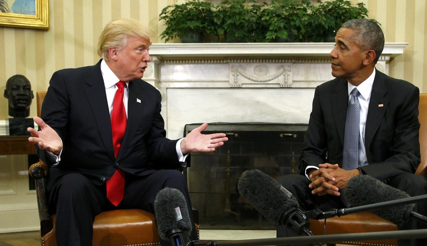 Obama riceve Donald Trump alla Casa Bianca