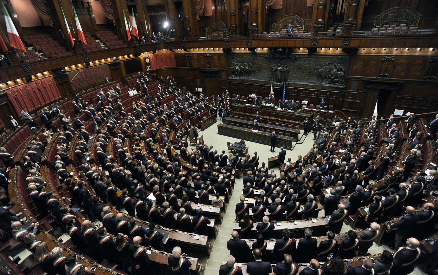 Camera dei Deputati. L'aula del Parlamento ospita 600 sindaci da tutta Italia