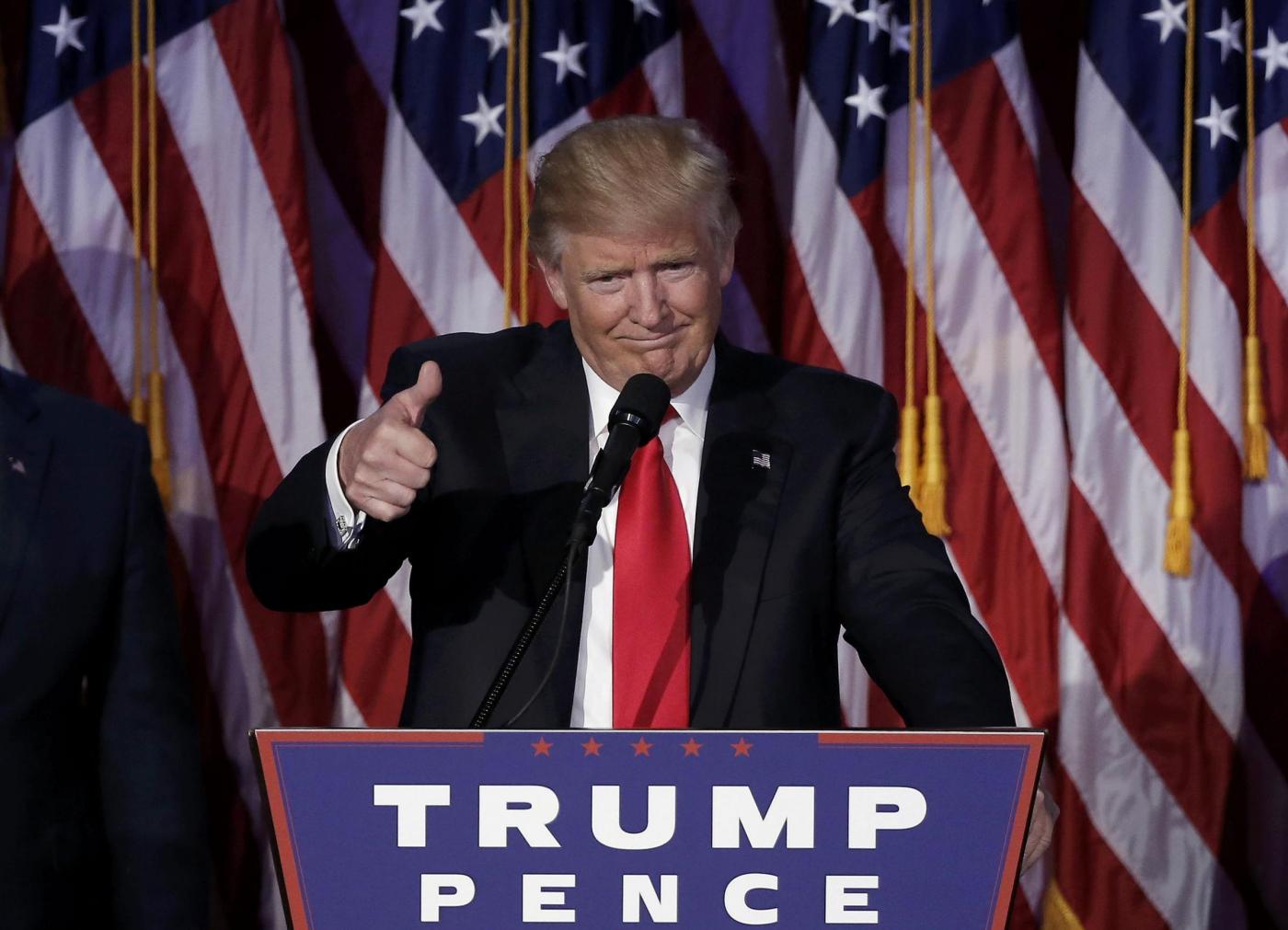 Usa 2016, Donald Trump presidente Stati Uniti: il suo primo discorso