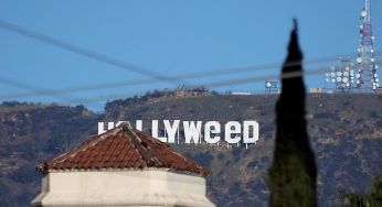 Scritta Hollywood diventa Hollyweed: la beffa di Capodanno