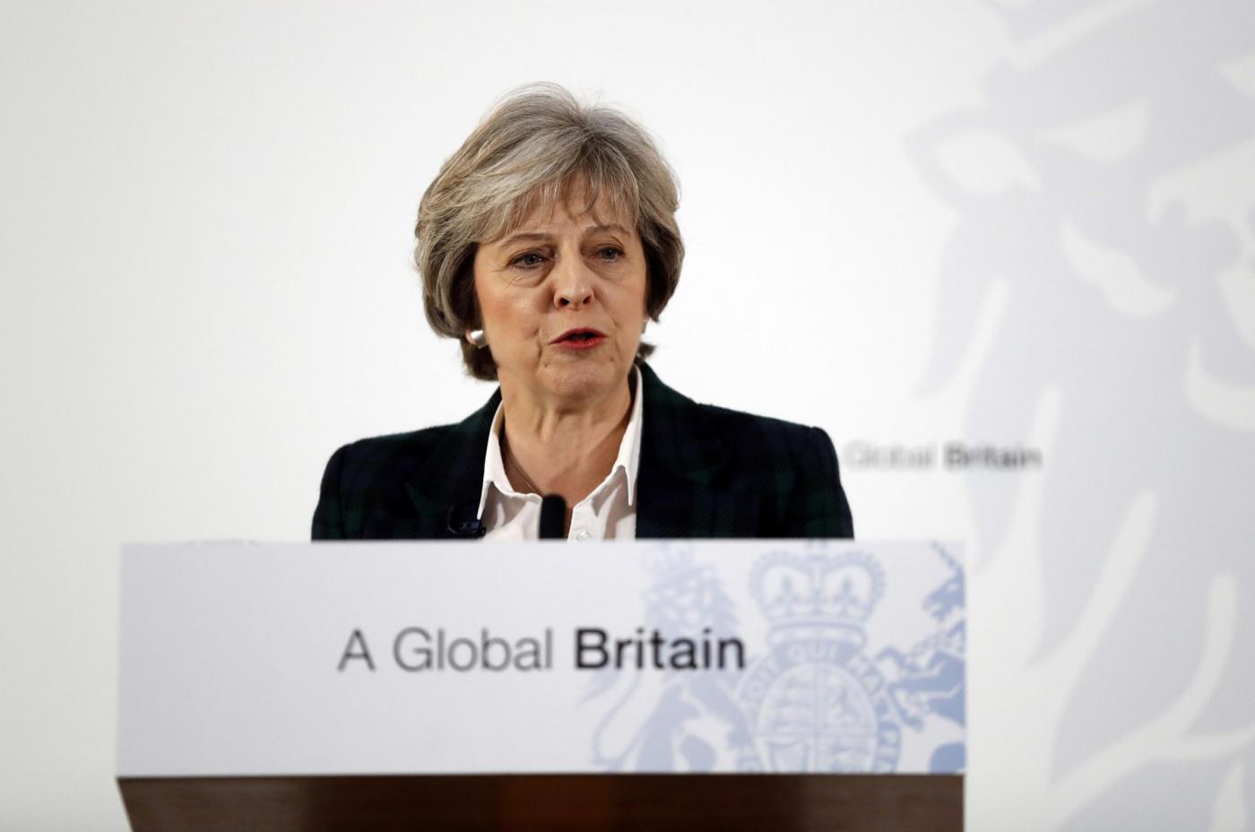 Theresa May:Abbandoniamo l'Ue e costruiamo una Gb mondiale