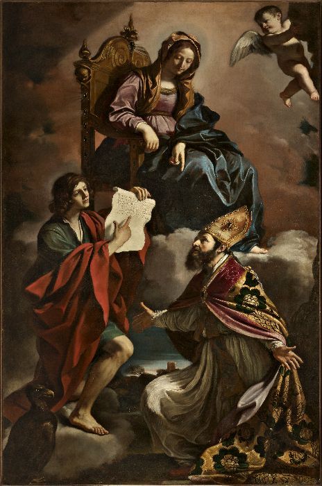 Guercino, Maria, Giovanni Evangelista e Gregorio Taumaturgo