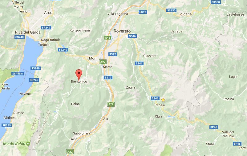 Terremoto in Trentino