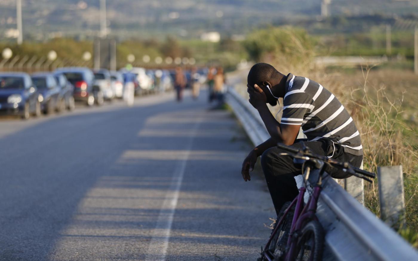 Italia, migranti al centro Cara di Mineo