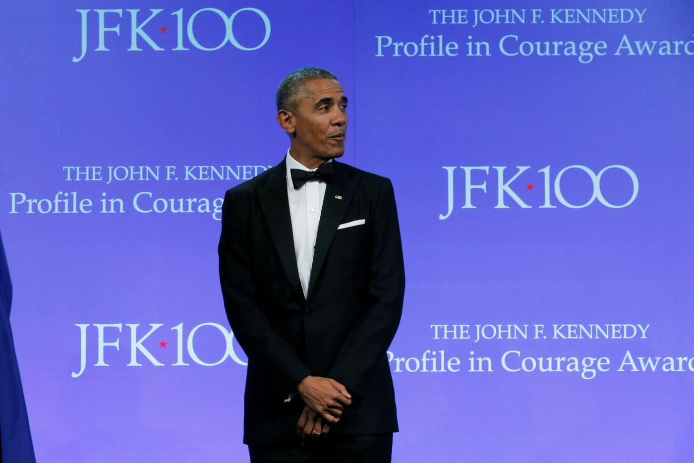 Boston, la cerimonia dei Profile in Courage Award con Barack Obama