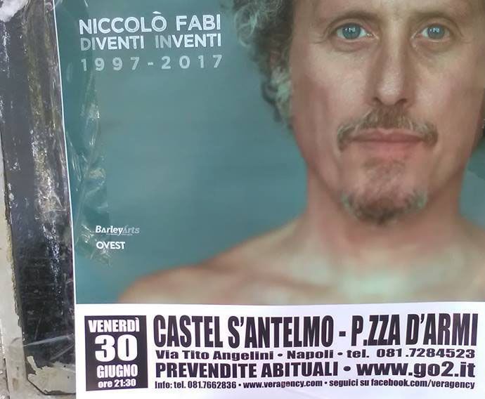 Niccolò Fabi concerto Napoli gaffe