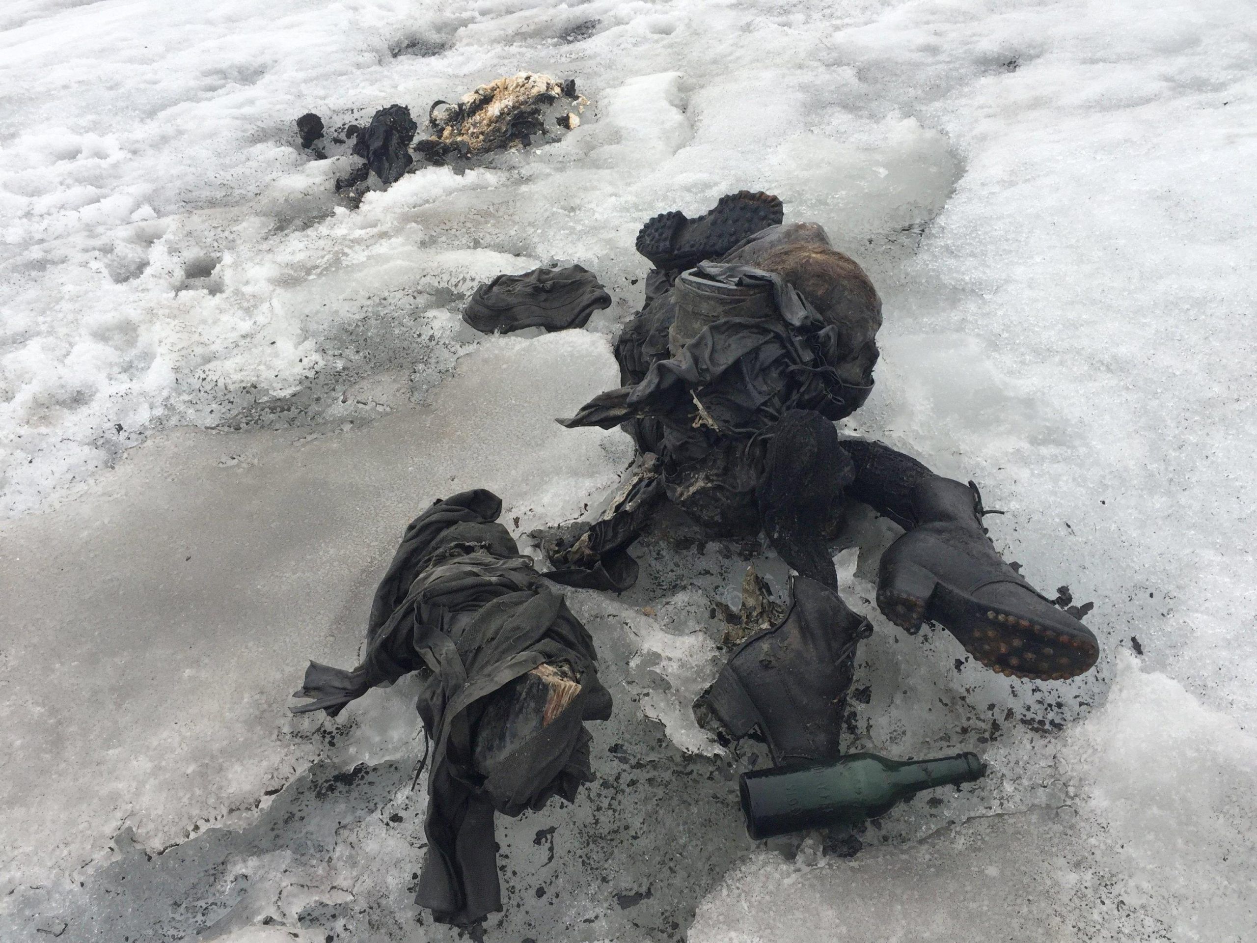 Bodies of couple found after being buried in ice for decades