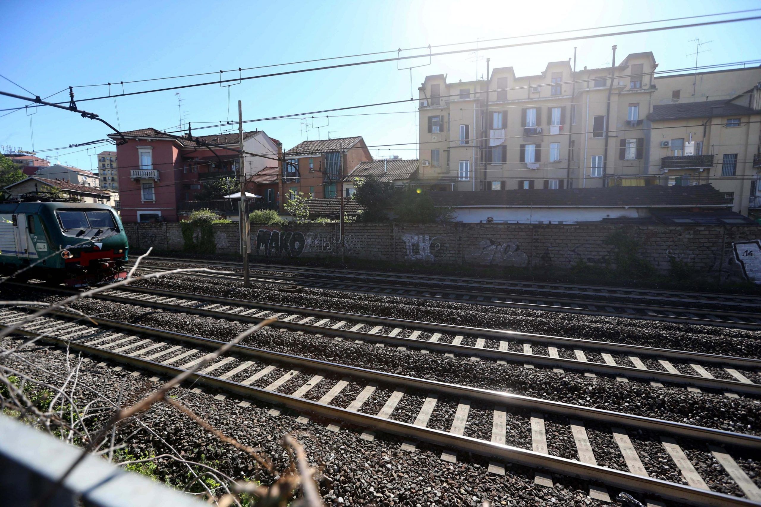 Two writers hit by a passing train