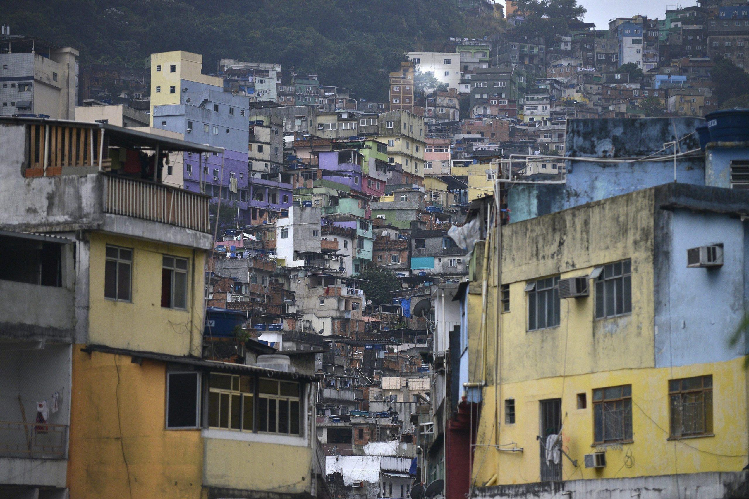 Daily life in the Rocinha favela at the south of Rio de Janeiro
