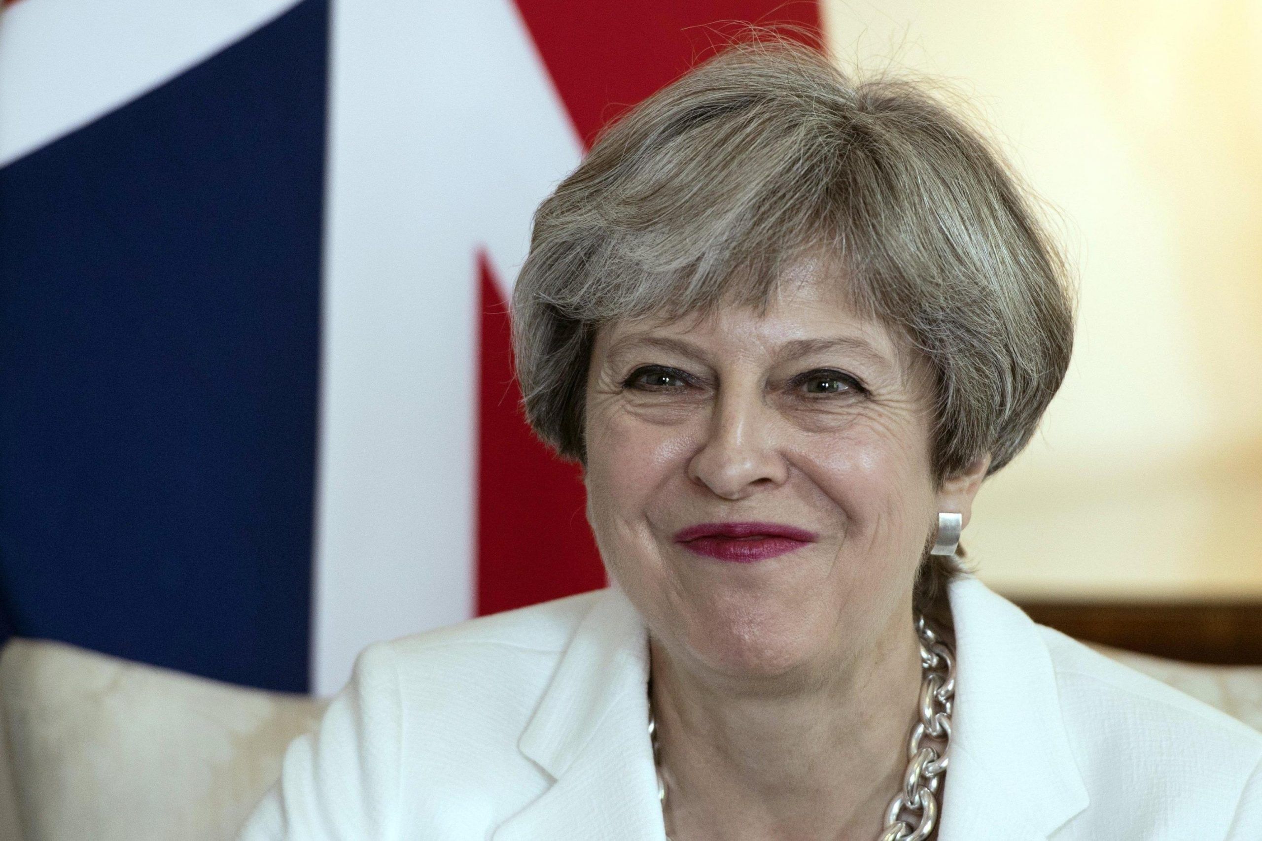 British Prime Minister Theresa May mets with Estonian Prime Minister Juri Ratas