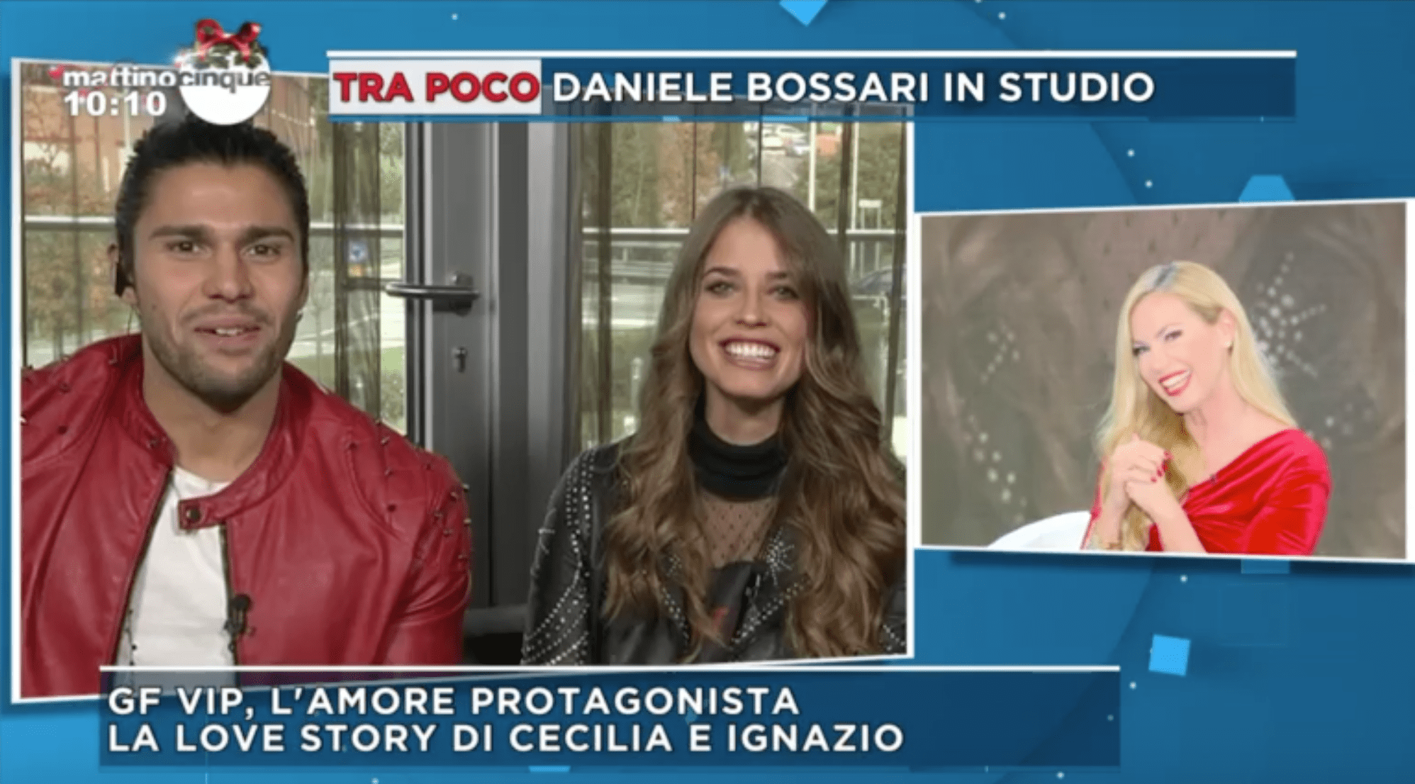 Luca Onestini e Ivana Mrazova Mattino 5 primo bacio in diretta