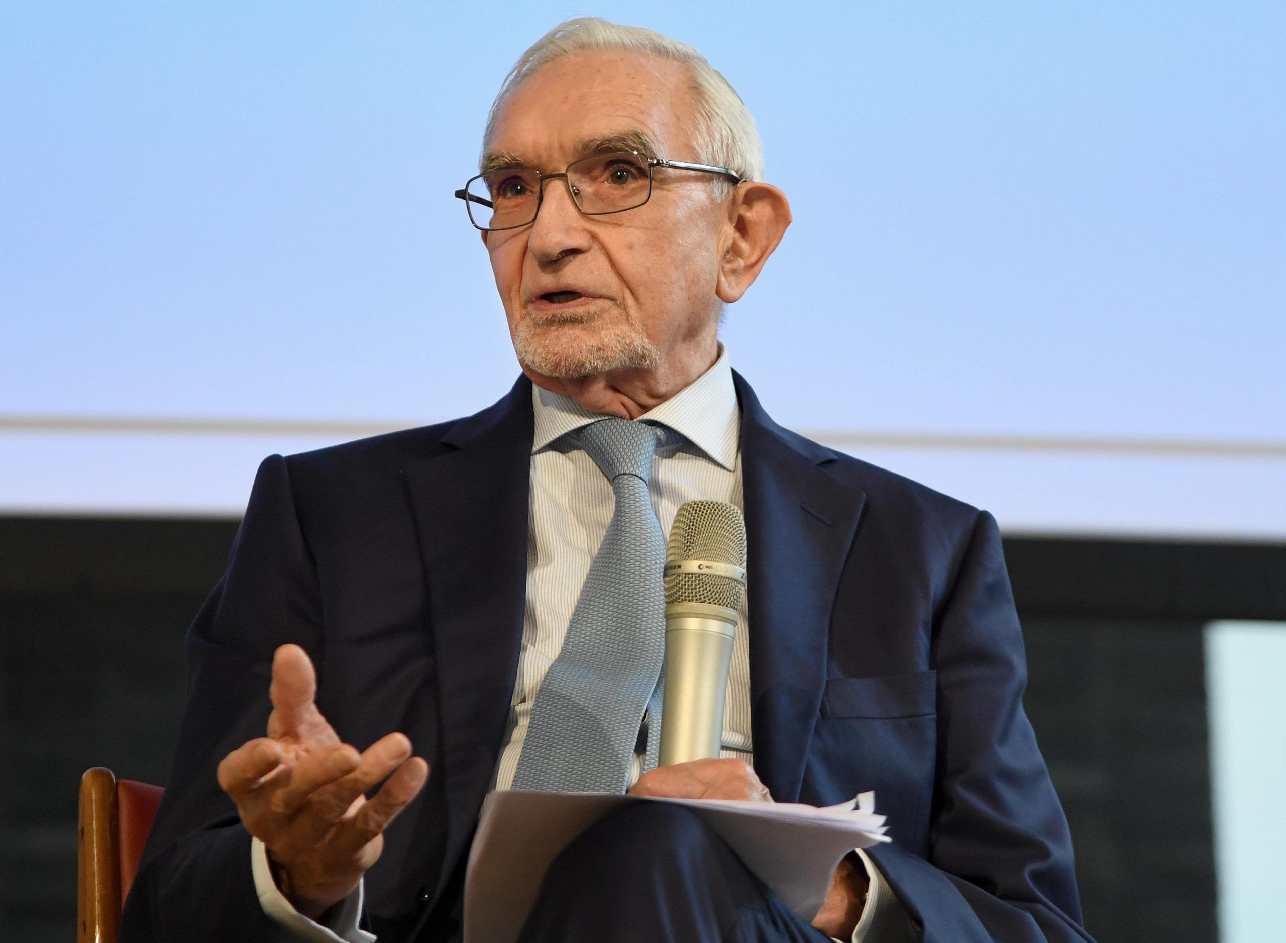 Il presidente della Fondazione Cariplo Giuseppe Guzzetti