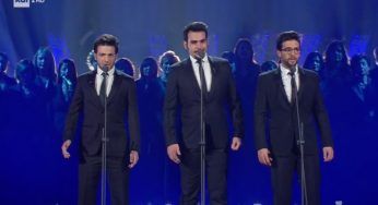 Sanremo 2018, Il Volo omaggia i Tre Tenori sul palco dell’Ariston