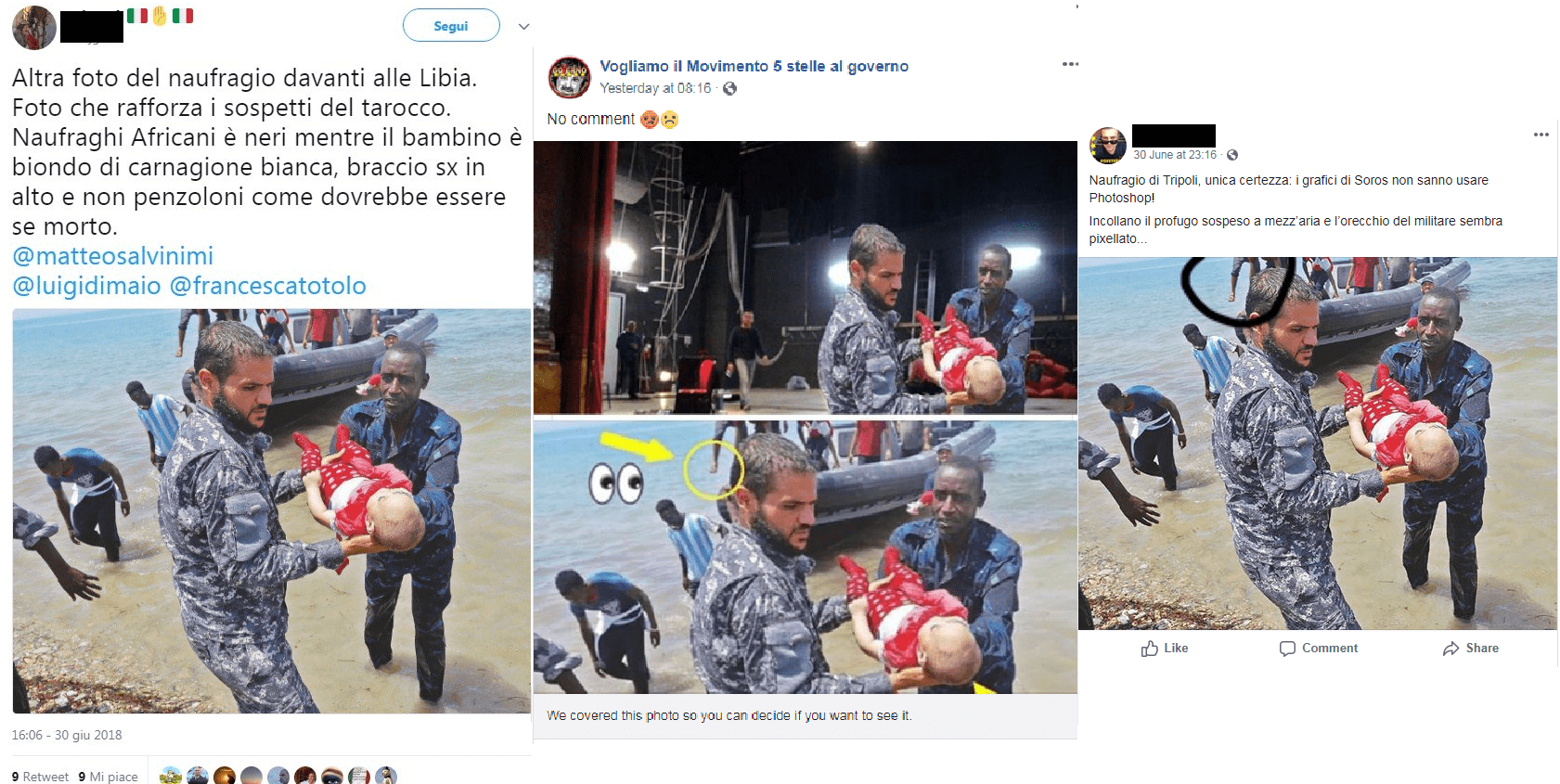 Migranti bambini morti in Libia non sono bambolotti