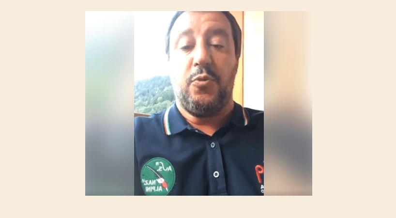 Salvini indossa maglia Alpini