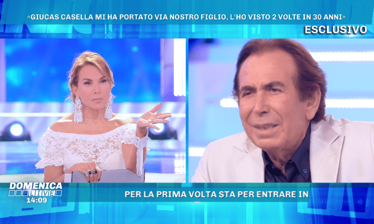 Domenica Live Giucas Casella Contro La Madre Del Figlio James E Fuori Di Testa Nanopress