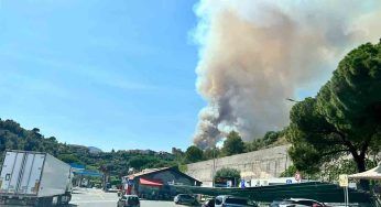 Imperia: incendio divora la collina di Taggia, operazioni in corso