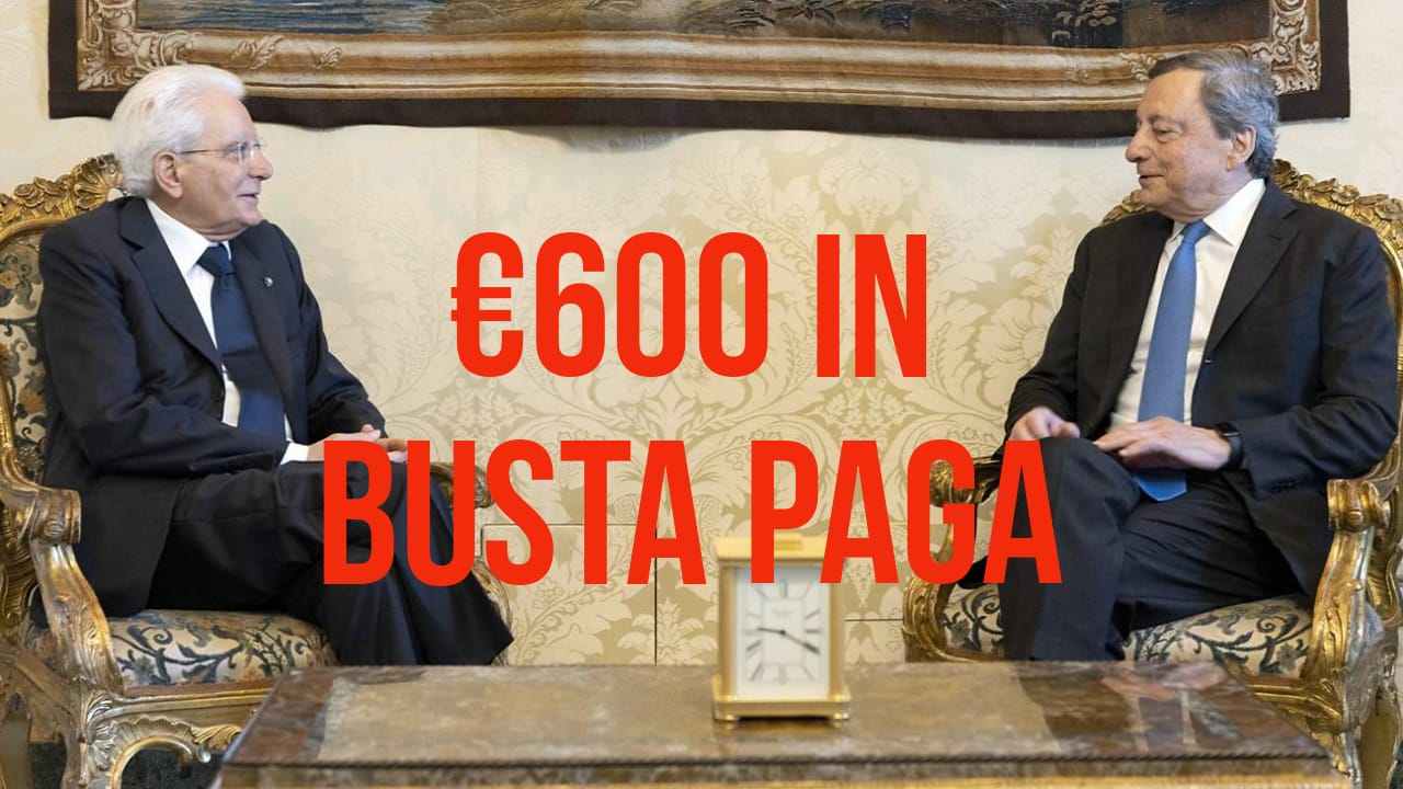 600 euro in busta paga