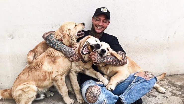 Manuel Vallicella e i suoi cani