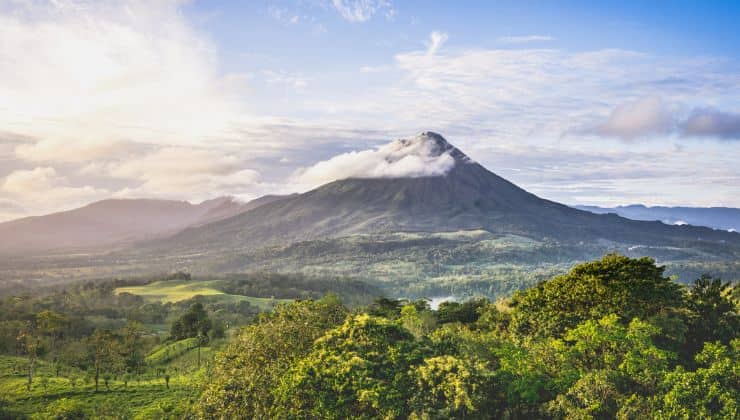Paesaggio naturale in Costa Rica