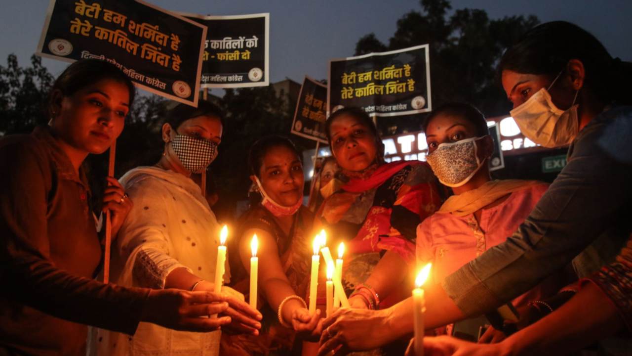Protesta per i diritti delle donne a Nuova Delhi in India