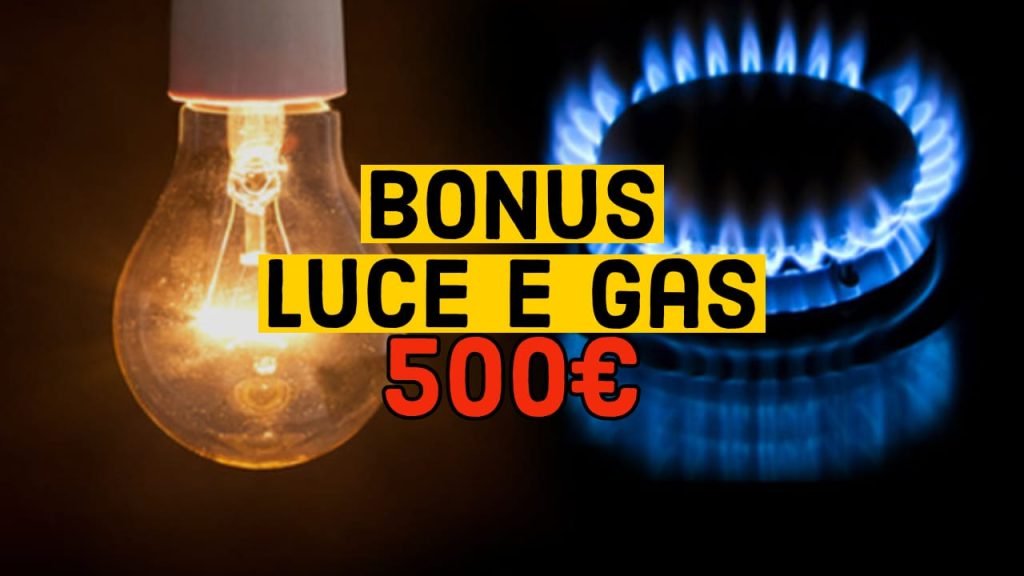 Bonus 500€ luce e gas, come si richiede il procedimento da seguire