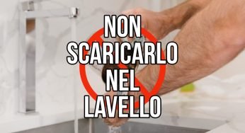 Lavandino, mai scaricare questi ingredienti: rovini subito le tubature