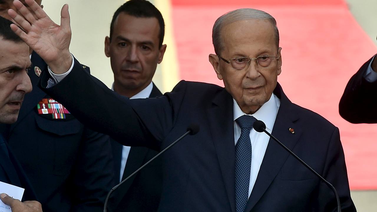 Presidente uscente Michel Aoun